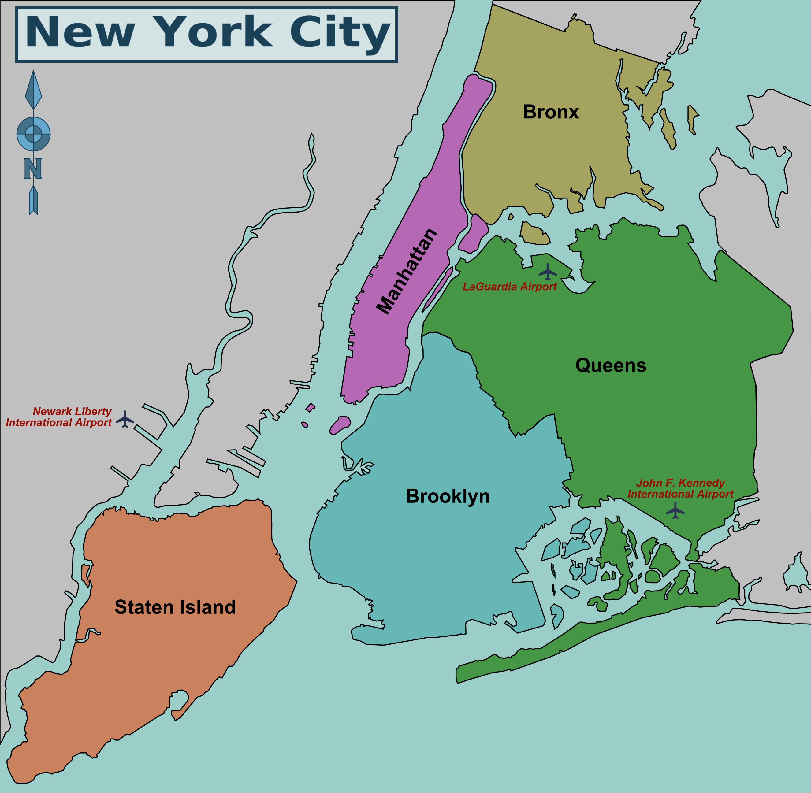 Map of NYC